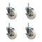 Service Caster 4 Inch Nylon Wheel Swivel 34 Inch Threaded Stem Caster Set with Brake SCC SCC-TS20S414-NYS-TLB-34212-4 - alternate 1